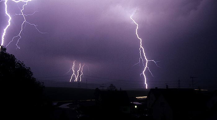 Pfohren Gewitter: Blitze Neudinger Weg