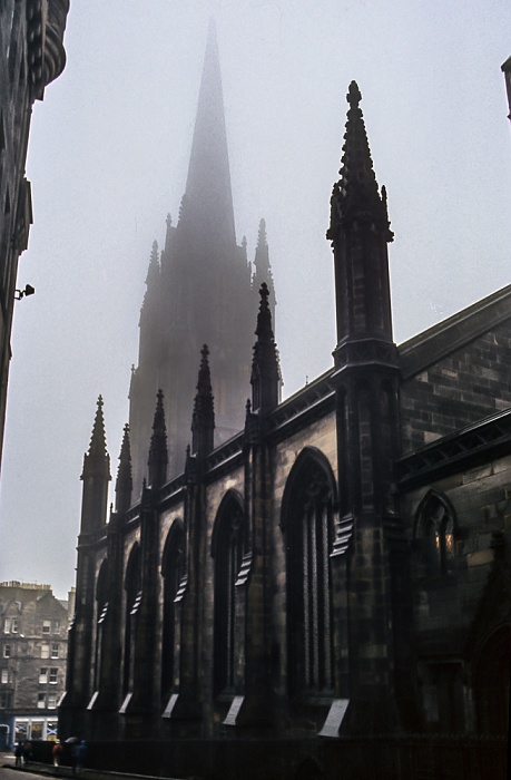 Old Town: Castlehill - The Hub (ehem. Highland Tolbooth St John’s Church) Edinburgh 1985