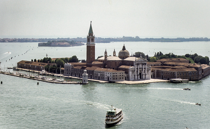 Blick vom Campanile di San Marco: San Giorgio Maggiore Venedig 1985