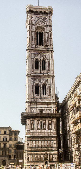 Piazza del Duomo (Domplatz): Campanile di Giotto Florenz 1985