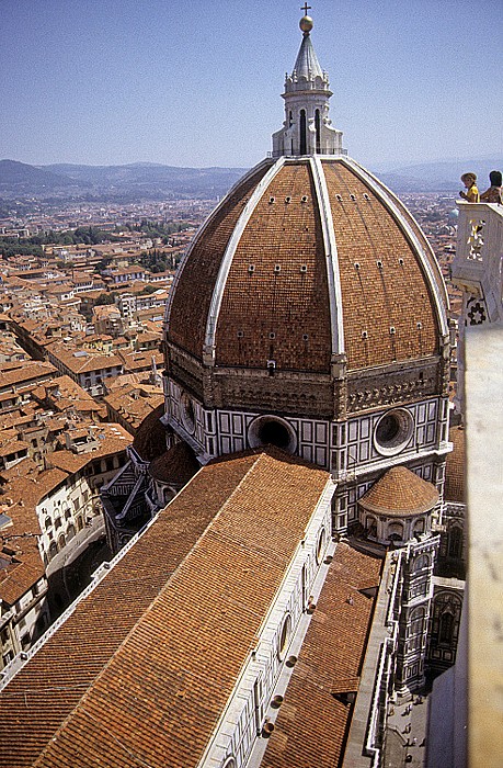 Florenz Blick vom Campanile: Kuppel des Florentiner Dom (Cattedrale di Santa Maria del Fiore)
