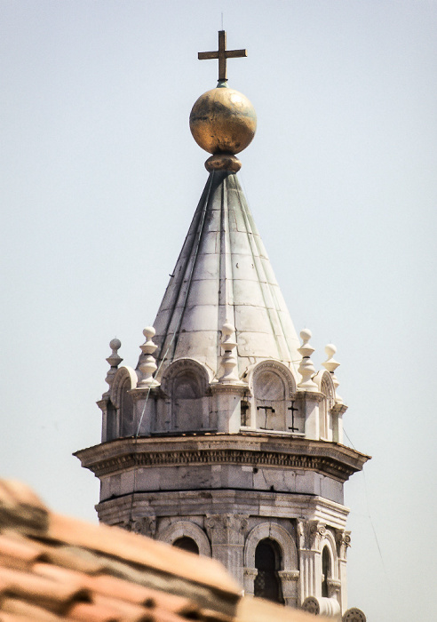 Blick vom Campanile: Kuppel des Florentiner Dom (Cattedrale di Santa Maria del Fiore) Florenz 1985