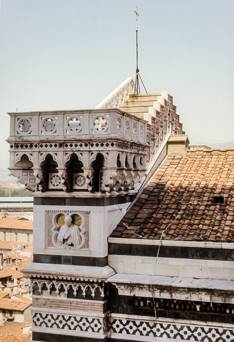Blick vom Campanile: Florentiner Dom (Cattedrale di Santa Maria del Fiore) Florenz 1985