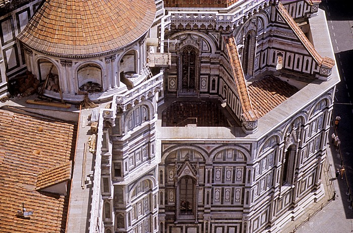 Blick vom Campanile: Florentiner Dom (Cattedrale di Santa Maria del Fiore) Florenz