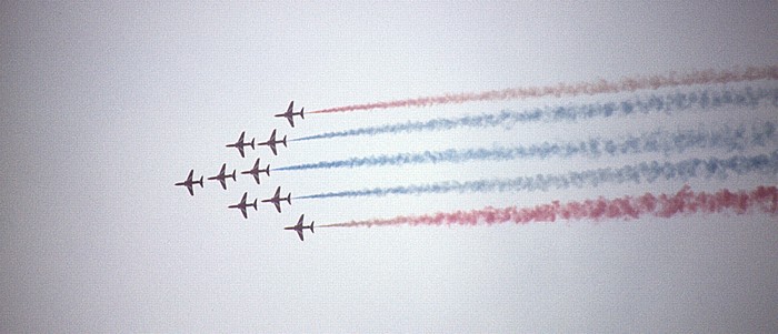 Blumberg Flugplatz: Flugschau der Red Arrows