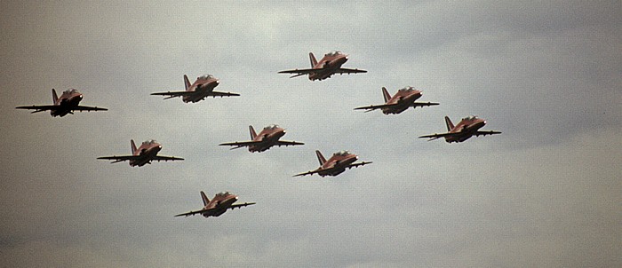 Blumberg Flugplatz: Flugschau der Red Arrows