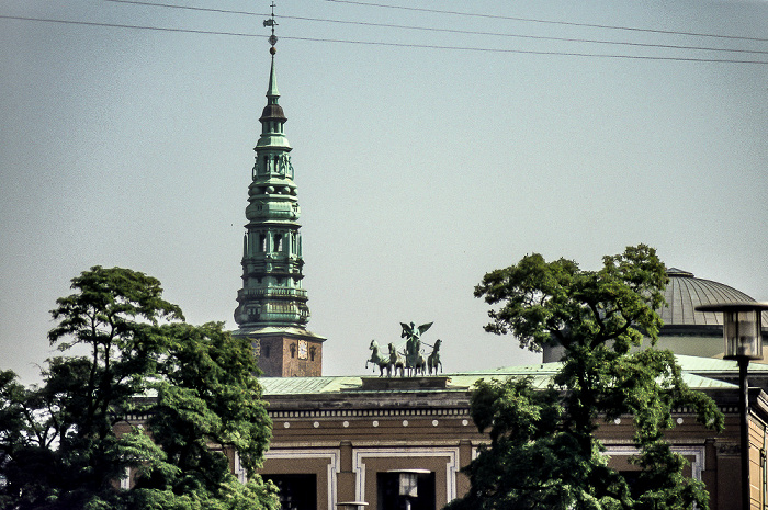 Thorvaldsen-Museum (Thorvaldsens Museum) mit der Quadriga Kopenhagen 1986