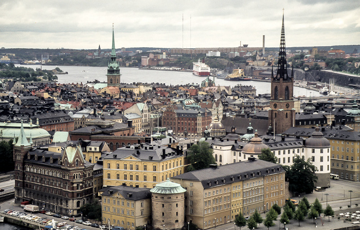 Blick vom Stadshuset (Rathaus) Stockholm 1986