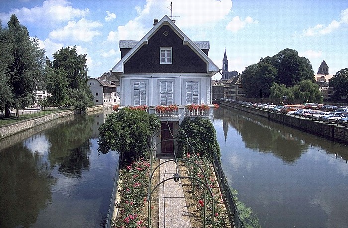 Straßburg Blick von der Pont Couverts: Petite France Straßburger Münster