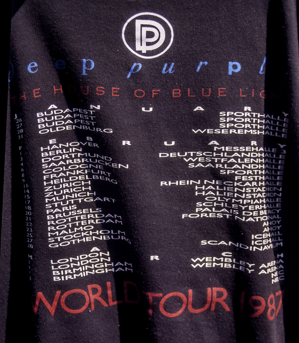 H.-M.-Schleyer-Halle: Deep Purple Stuttgart Tour-T-Shirt