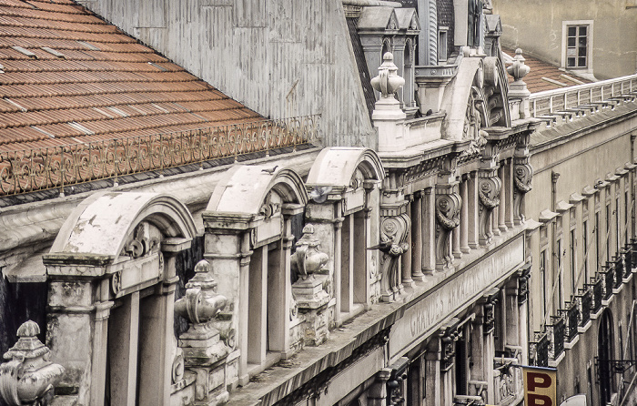 Blick vom Elevador de Santa Justa Lissabon 1988