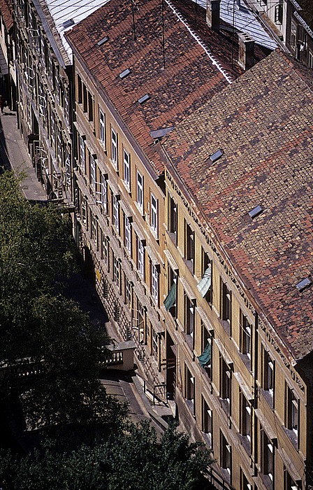 Blick vom Lotrscak-Turm Zagreb
