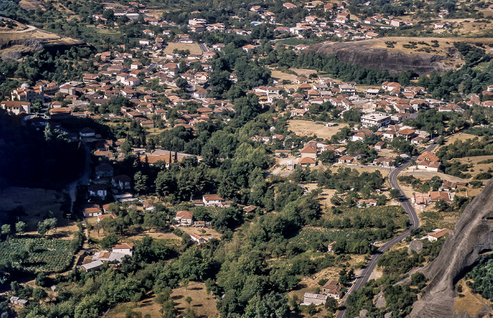 Blick vom Kloster Metamórphosis (Megálo Metéoro): Kastraki Metéora