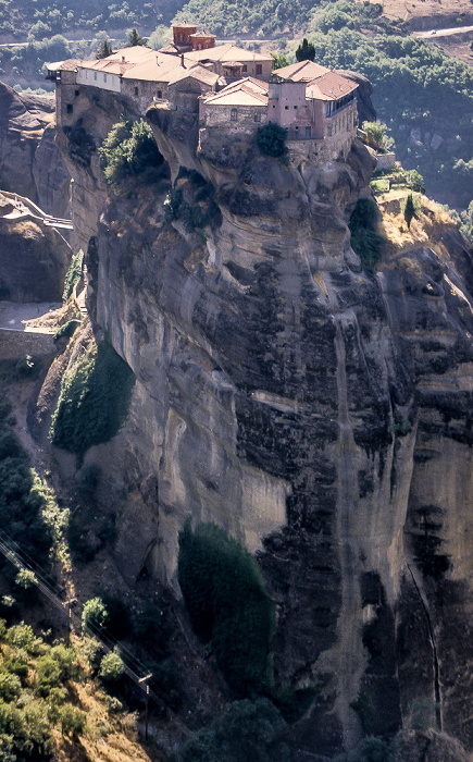 Blick vom Kloster Metamórphosis (Megálo Metéoro): Felsen von Metéora