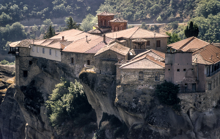 Blick vom Kloster Metamórphosis (Megálo Metéoro): Felsen von Metéora Metéora