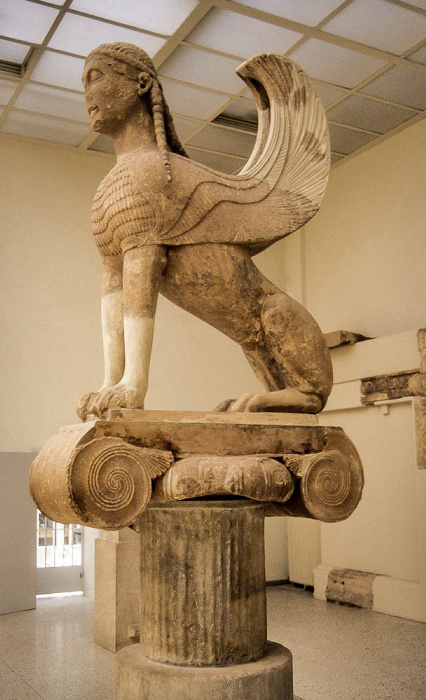 Archäologisches Museum Delphi: Sphinx der Naxier