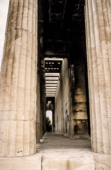 Antike Agora von Athen: Tempel des Hephaistos (Hephaisteion) Athen 1988