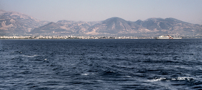 Blick von der Fähre Patras - Brindisi: Patras Ionisches Meer