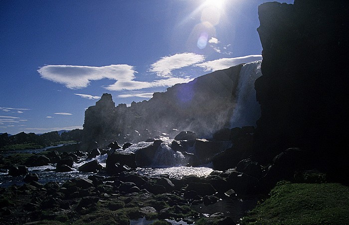 Thingvellir National Park Thingvellir: Öxarárfoss