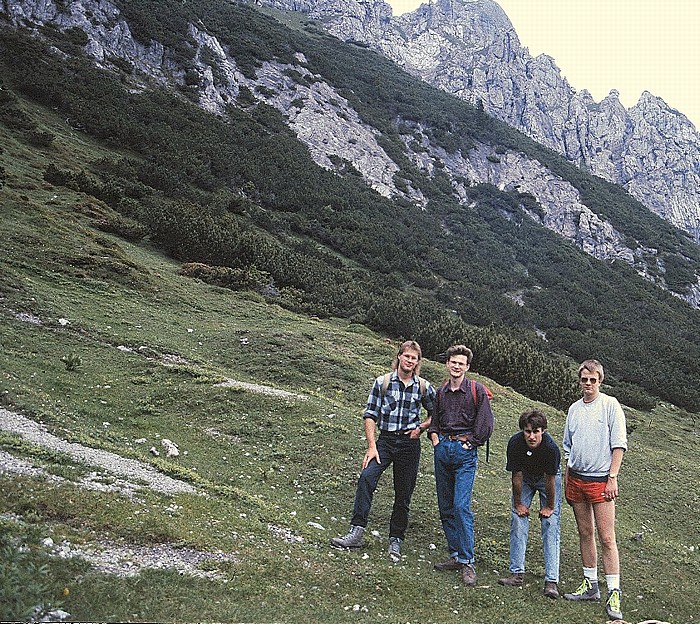 V.l.: Thomas Beermann, Dietmar Bürk, Michael Kech, Jürgen Drei Schwestern