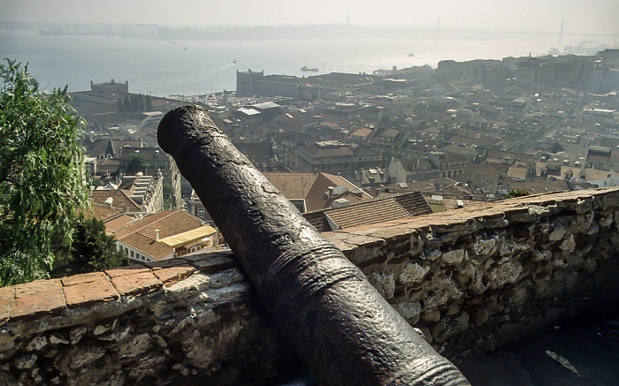Blick vom Castelo de São Jorge: Baixa Lissabon 1990