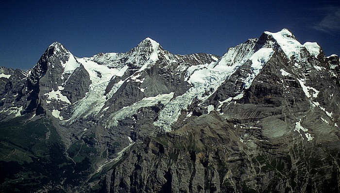 Schilthorn Berner Oberland: Eiger, Mönch, Jungfrau