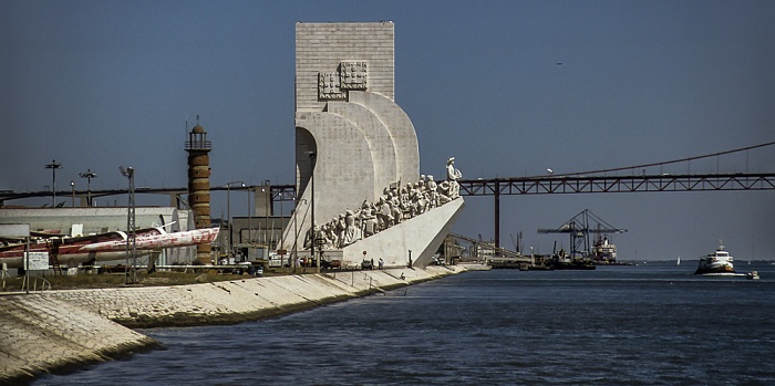 Lissabon Belém: Padrão dos Descobrimentos Hafen Ponte 25 de Abril