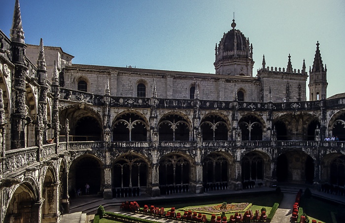 Belém: Mosteiro dos Jerónimos - Kreuzgang Lissabon 1992