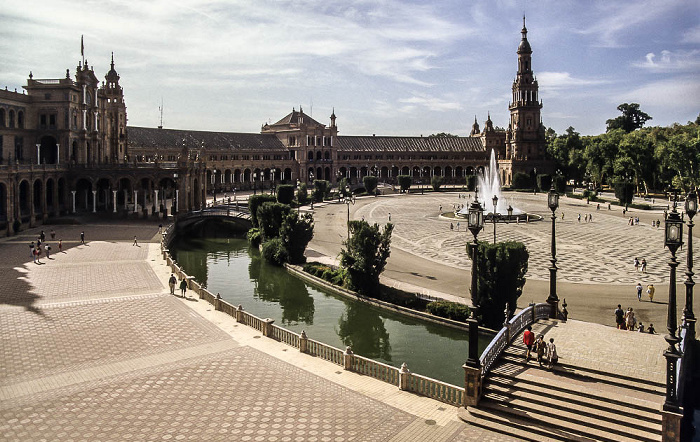 Parque de María Luisa: Plaza de España Sevilla 1992
