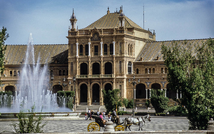Parque de María Luisa: Plaza de España Sevilla 1992