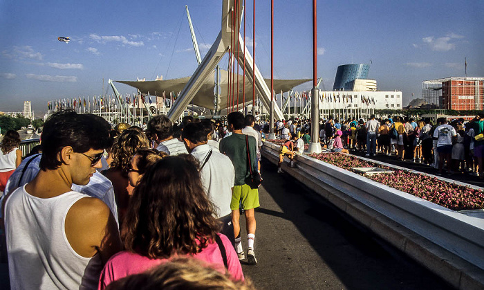 EXPO '92 Sevilla: Puente de la Barqueta zum Ausstellungsgelände Sevilla