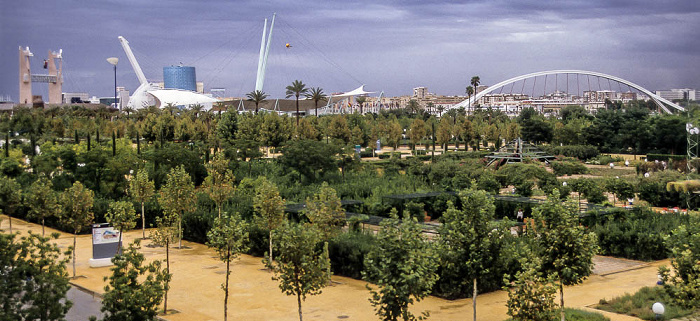 EXPO '92 Sevilla: Parque Jardin del Guadalquivir Alamillo-Brücke Pavillon von Andalusien Puente de la Barqueta