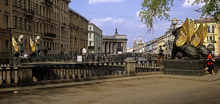 Gribojedow-Kanal: Bankbrücke Sankt Petersburg