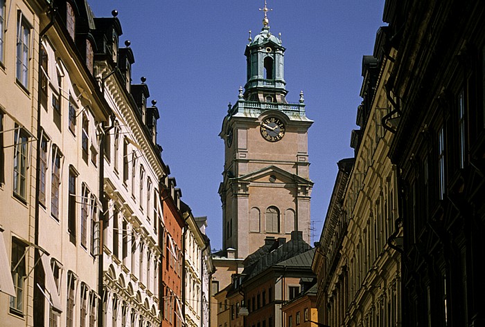 Altstadt Gamla stan: Storkyrkobrinken - Sankt Nikolai kyrka (Storkyrkan) Stockholm 1993