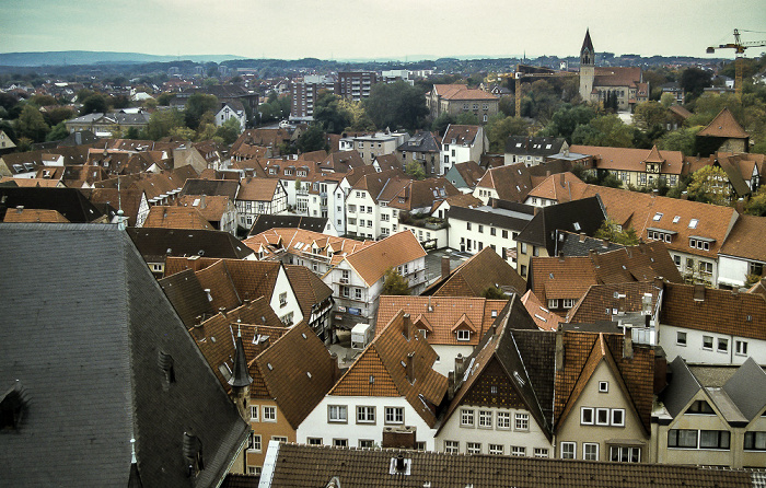 Blick von St. Marien (Marienkirche): Heger-Tor-Viertel (unten), Westerberg (oben) Osnabrück