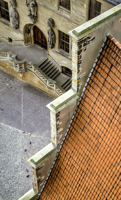 Blick von St. Marien (Marienkirche): Rathaus Osnabrück Osnabrück