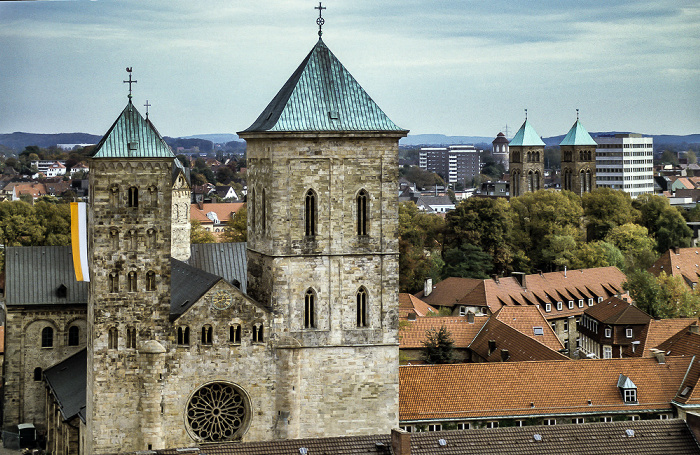 Osnabrück Blick von St. Marien (Marienkirche): Altstadt mit Dom St. Peter Herz-Jesu-Kirche