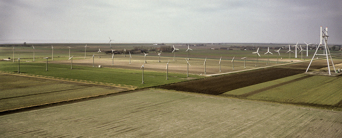 AEV-Windkraftanlage: Blick aus der Gondel Kaiser-Wilhelm-Koog