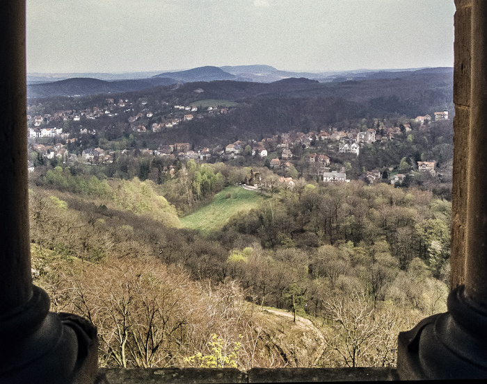 Blick von der Wartburg Eisenach 1994