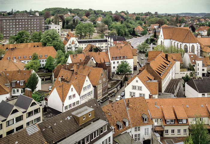 Osnabrück Blick von St. Marien (Marienkirche): Heger-Tor-Viertel (Altstadt) mit Bierstraße