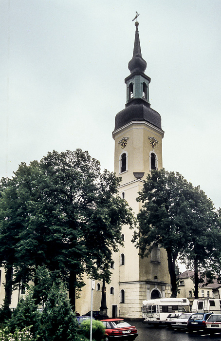 Ehm-Welk-Straße / Kirchplatz: Sankt-Nikolai-Kirche Lübbenau/Spreewald (Lubnjow/Błota)