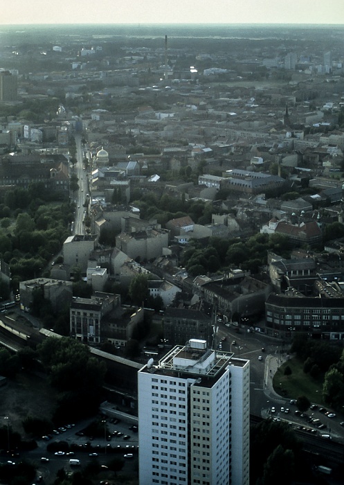 Blick vom Fernsehturm Berlin 1994