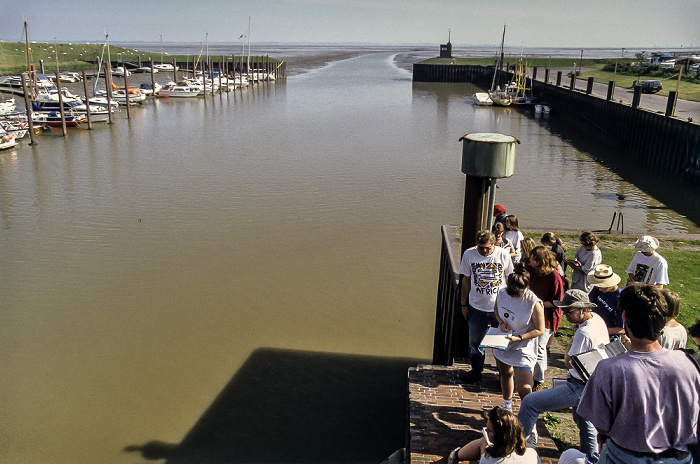 Siel: Blick auf das Dangaster Außentief Wattenmeer