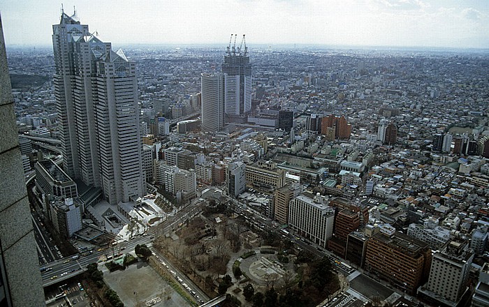 Blick vom Tokyo Metropolitan Government Building (Rathaus) Tokio