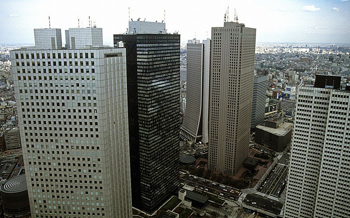 Blick vom Tokyo Metropolitan Government Building (Rathaus) Tokio