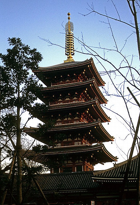 Tokio Senso-ji: Fünfstöckige Pagode