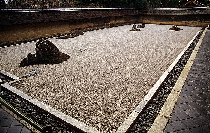 Kyoto Ryo-an-ji (Tempel des zur Ruhe gekommenen Drachen) Ryoanji-Tempel