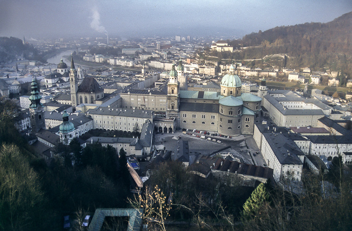 Blick von der Festung Hohensalzburg: Altstadt Salzburg 1995