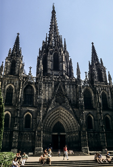 Ciutat Vella: Barri Gòtic - Catedral de la Santa Creu i Santa Eulàlia Barcelona 1996