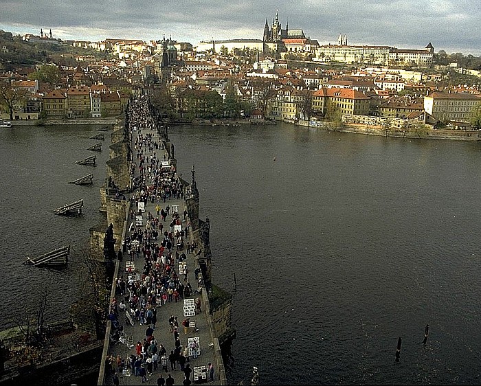 Blick vom Altstädter Brückenturm: Kleinseite und Hradschin Prag